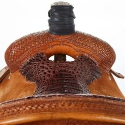 NRS Used 15.5in Bar H Equine Team Roper 5 NRS Used 15.5in Bar H Equine Team Roper -Nrs 01 1067TR 03