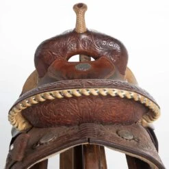 NRS Used 14in. Circle Y Barrel Saddle 5 NRS Used 14in. Circle Y Barrel Saddle -Nrs 02 273BR 2