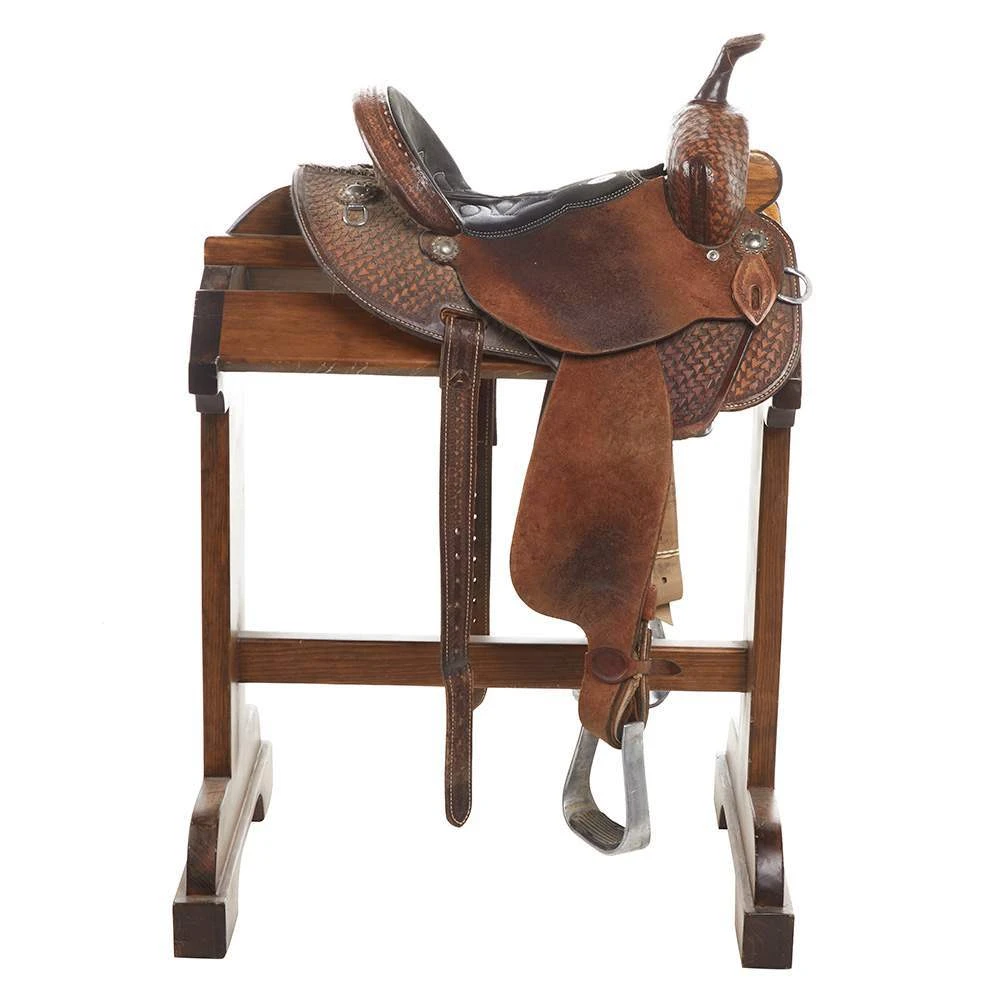 NRS Used 13in Double J Barrel Saddle 2 NRS Used 13in Double J Barrel Saddle - Image 2