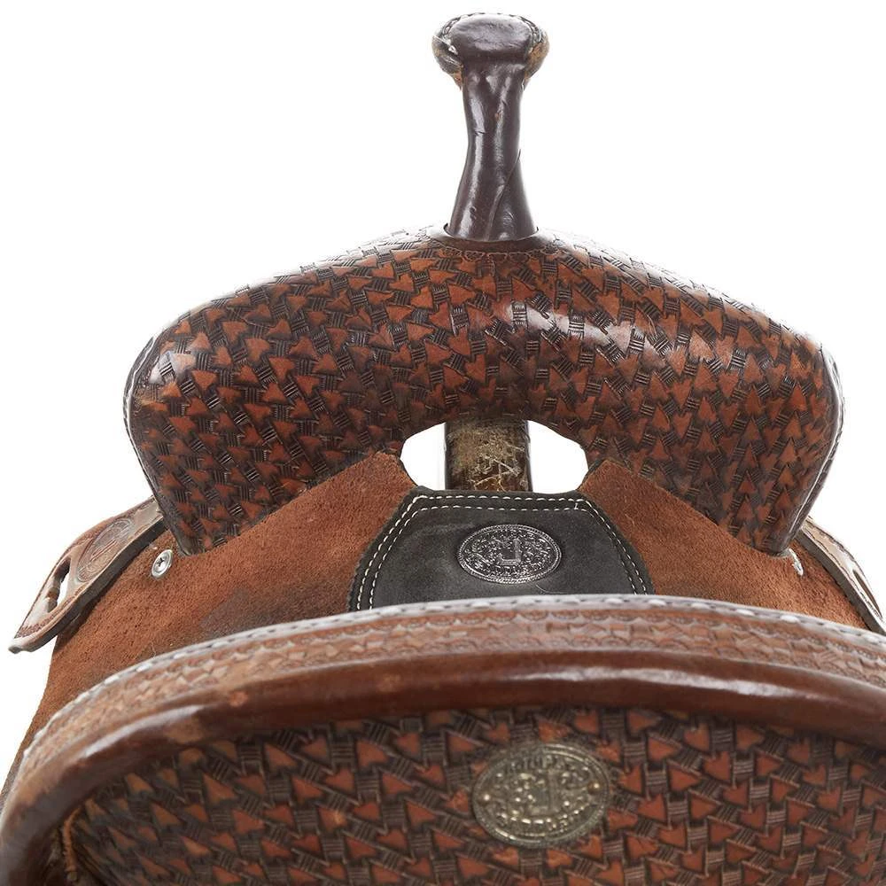 NRS Used 13in Double J Barrel Saddle 3 NRS Used 13in Double J Barrel Saddle - Image 3