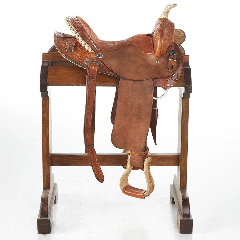 NRS Used 14.5in Circle Y Martha Josey Barrel Saddle 2 NRS Used 14.5in Circle Y Martha Josey Barrel Saddle - Image 2