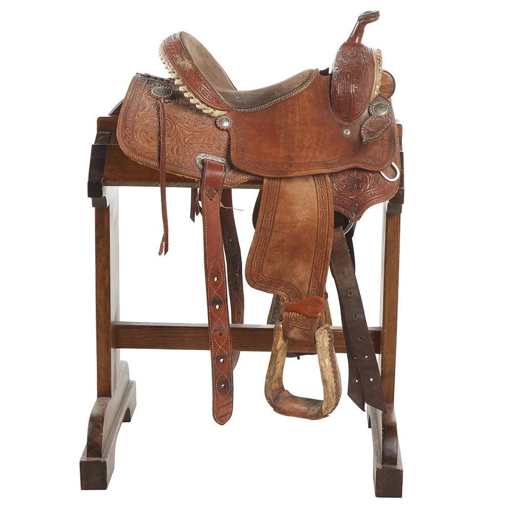 NRS Used 14in Loredo Barrel Saddle 2 NRS Used 14in Loredo Barrel Saddle - Image 2