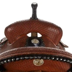 NRS Used 14.5in Double J Trophy Barrel Saddle -Nrs 02 421BR 2