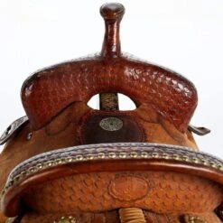 NRS Used 14.5in Double J Barrel Saddle 5 NRS Used 14.5in Double J Barrel Saddle -Nrs 02 425BR 03