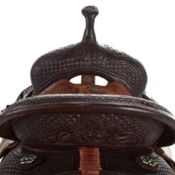 NRS Used 14.25in Fort Worth Saddlery Barrel Saddle -Nrs 02 446BR 2