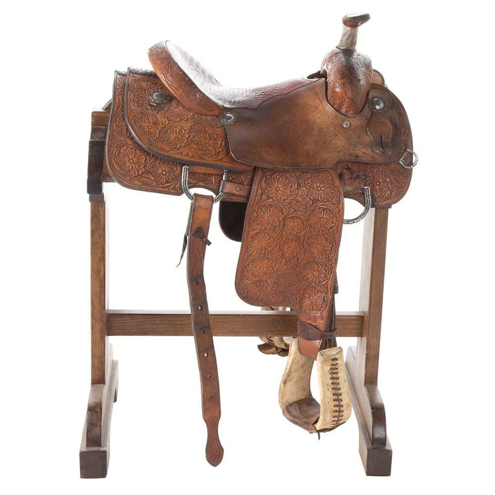 NRS Used 14.5in Flying J Saddlery Calf Roper 2 NRS Used 14.5in Flying J Saddlery Calf Roper - Image 2