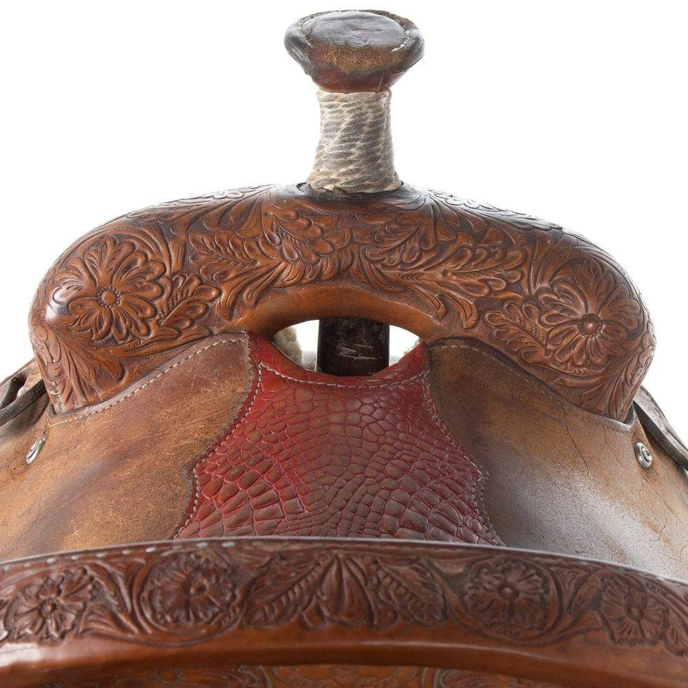 NRS Used 14.5in Flying J Saddlery Calf Roper 3 NRS Used 14.5in Flying J Saddlery Calf Roper - Image 3