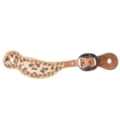 NRS Youth Cheetah Spur Straps With Dots - 6-1/2in