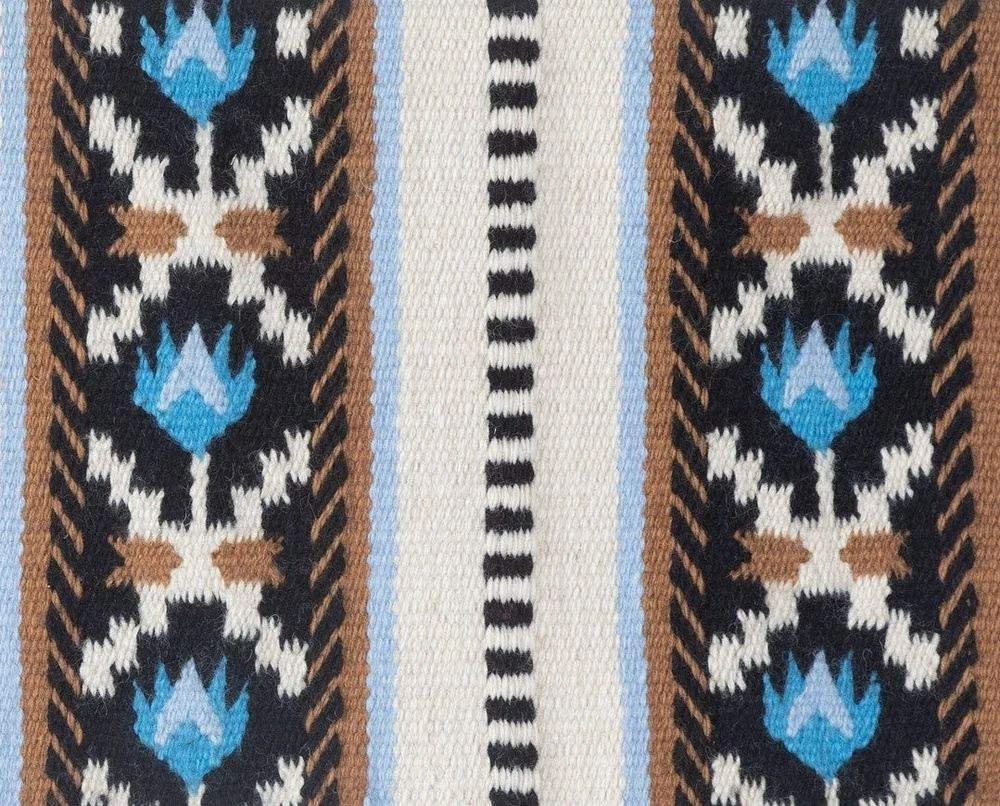 NRS Excusive Tulip Tan/Turquoise Saddle Blanket 2 NRS Excusive Tulip Tan/Turquoise Saddle Blanket - Image 2