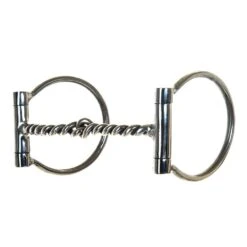 NRS Offset Twisted Wire D-Ring Snaffle Bit
