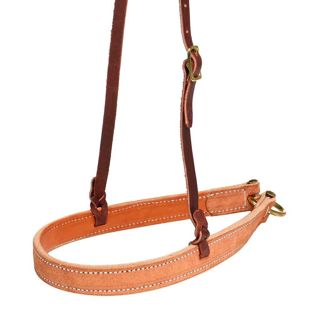 Nrs Tack Roughout Leather Noseband 1 Nrs Tack Roughout Leather Noseband
