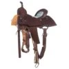 Nrs Competitors Chocolate Roughout Serape Seat Barrel Saddle