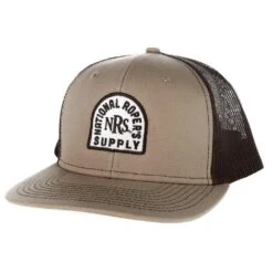 NRS Khaki And Coffee Arch Logo Cap