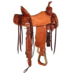 NRS Competitor Series Chestnut Poinsettia Barrel Saddle With Pencil Roll 7 NRS Competitor Series Chestnut Poinsettia Barrel Saddle With Pencil Roll -Nrs 1411843 2