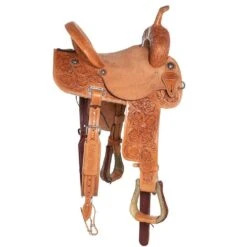 Nrs Competitors NRS Competitor Series 7/8 Breed Prairie Flower Natural Barrel Saddle -Nrs 1412105 2