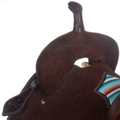 Nrs Competitors Chocolate Roughout Serape Seat Barrel Saddle 8 Nrs Competitors Chocolate Roughout Serape Seat Barrel Saddle -Nrs 1412108 3