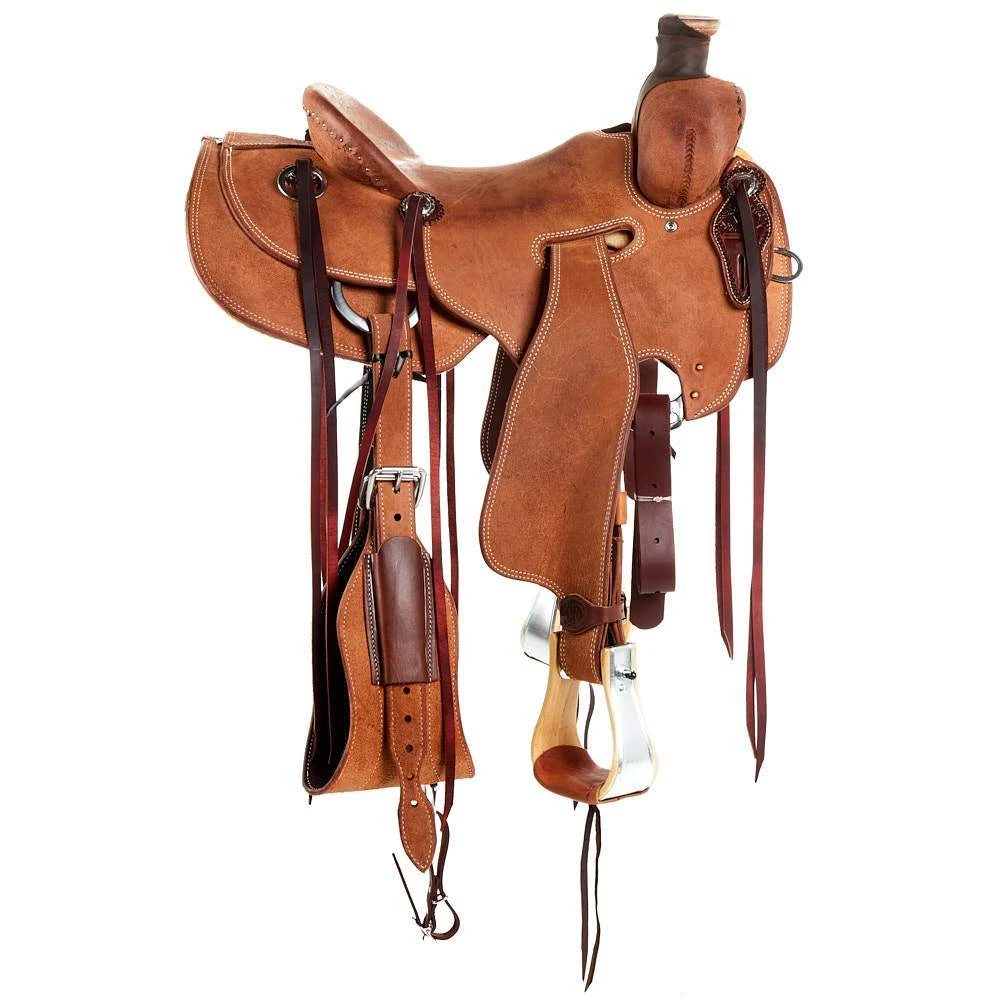 Nrs Competitors NRS Competitor Series Heavy Oil Roughout Ranch Roping Saddle 2 Nrs Competitors NRS Competitor Series Heavy Oil Roughout Ranch Roping Saddle - Image 2