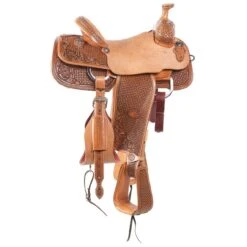 Nrs Competitors 7/8 Breed Windmill/Caddo Rose Combo Antique Team Roping Saddle -Nrs 1412133 2