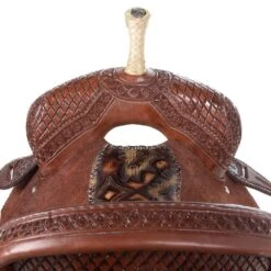 Nrs Competitors 1/2 Breed Chocolate Diamond Stamp With Flower Border Barrel Saddle 5 Nrs Competitors 1/2 Breed Chocolate Diamond Stamp With Flower Border Barrel Saddle -Nrs 1412141 3