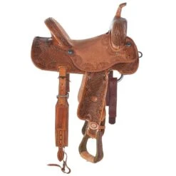 Nrs Competitors Natural Antique 7/8 Breed Basket/Sunflower Combo Barrel Saddle -Nrs 1412160 3