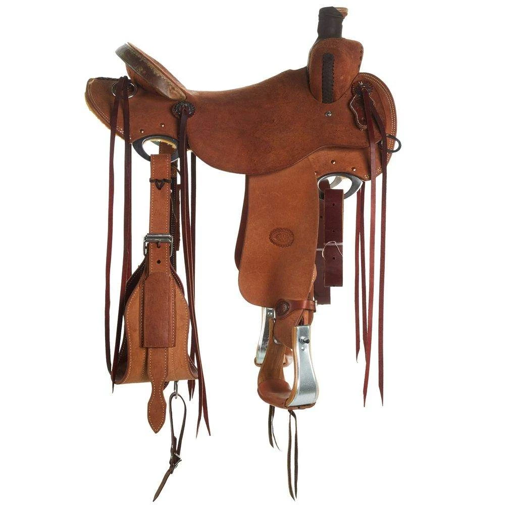Nrs Competitors Heavy Oil Roughout Strip Down Ranch Roping Saddle 2 Nrs Competitors Heavy Oil Roughout Strip Down Ranch Roping Saddle - Image 2