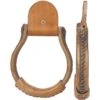 NRS Iron Oxbow Deluxe Rawhide Covered Stirrups
