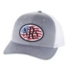 NRS Gray/White Waving Flag Cap