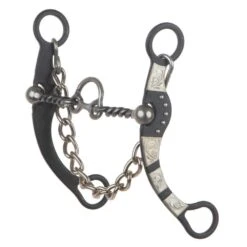 NRS Twisted Wire Cricket Port Bit With German Silver Bars