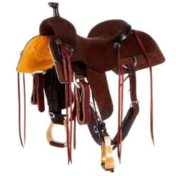 Nrs Competitors Chocolate Roughout Ranch Cutter Saddle