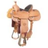 Nrs Competitors Natural Roughout Bullhide Seat Youth Team Roping Saddle