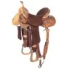 Nrs Competitors Nat Antq And Choc Combo Feather Barrel Saddle
