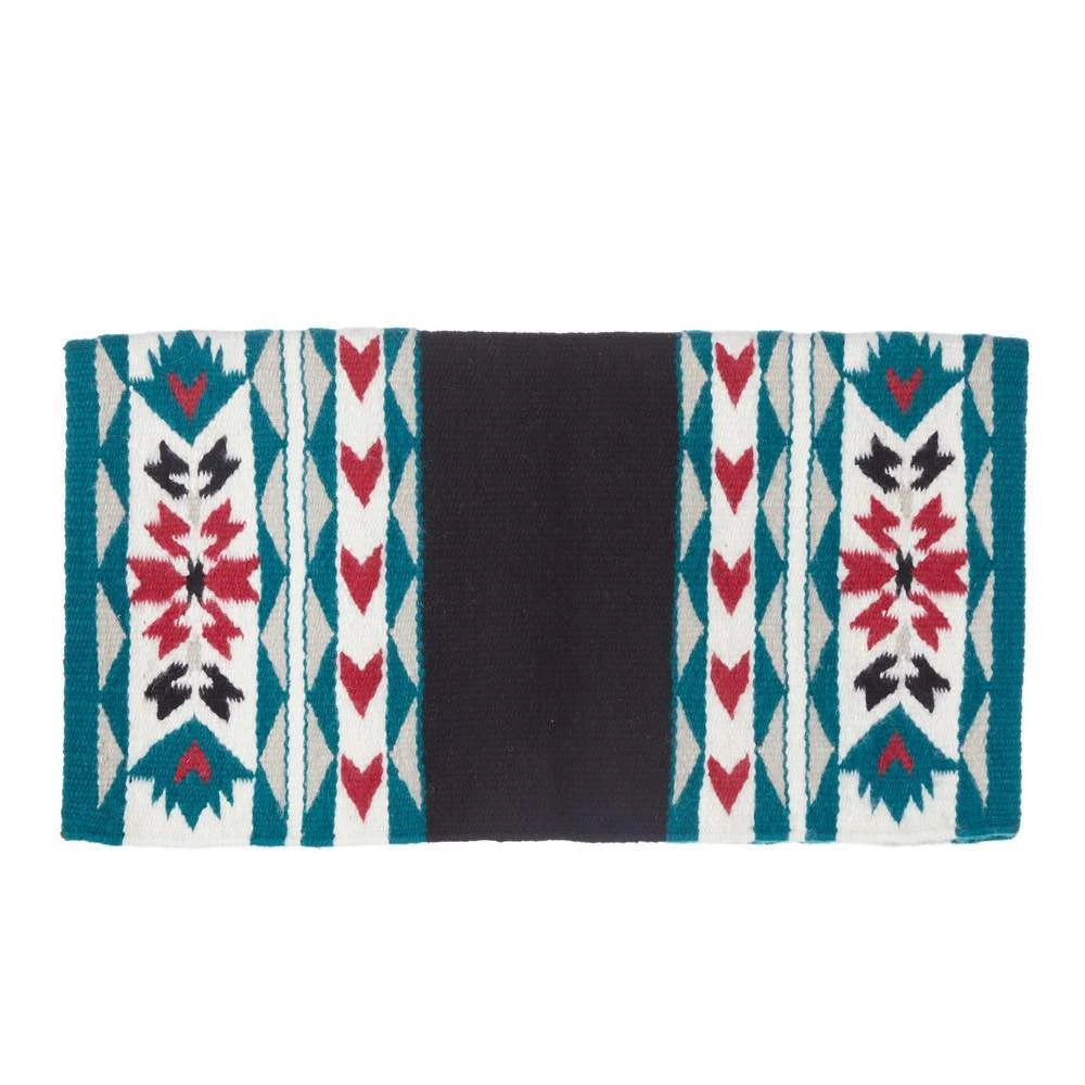 NRS Exclusive Thistle Black Green Red Saddle Blanket 1 NRS Exclusive Thistle Black Green Red Saddle Blanket