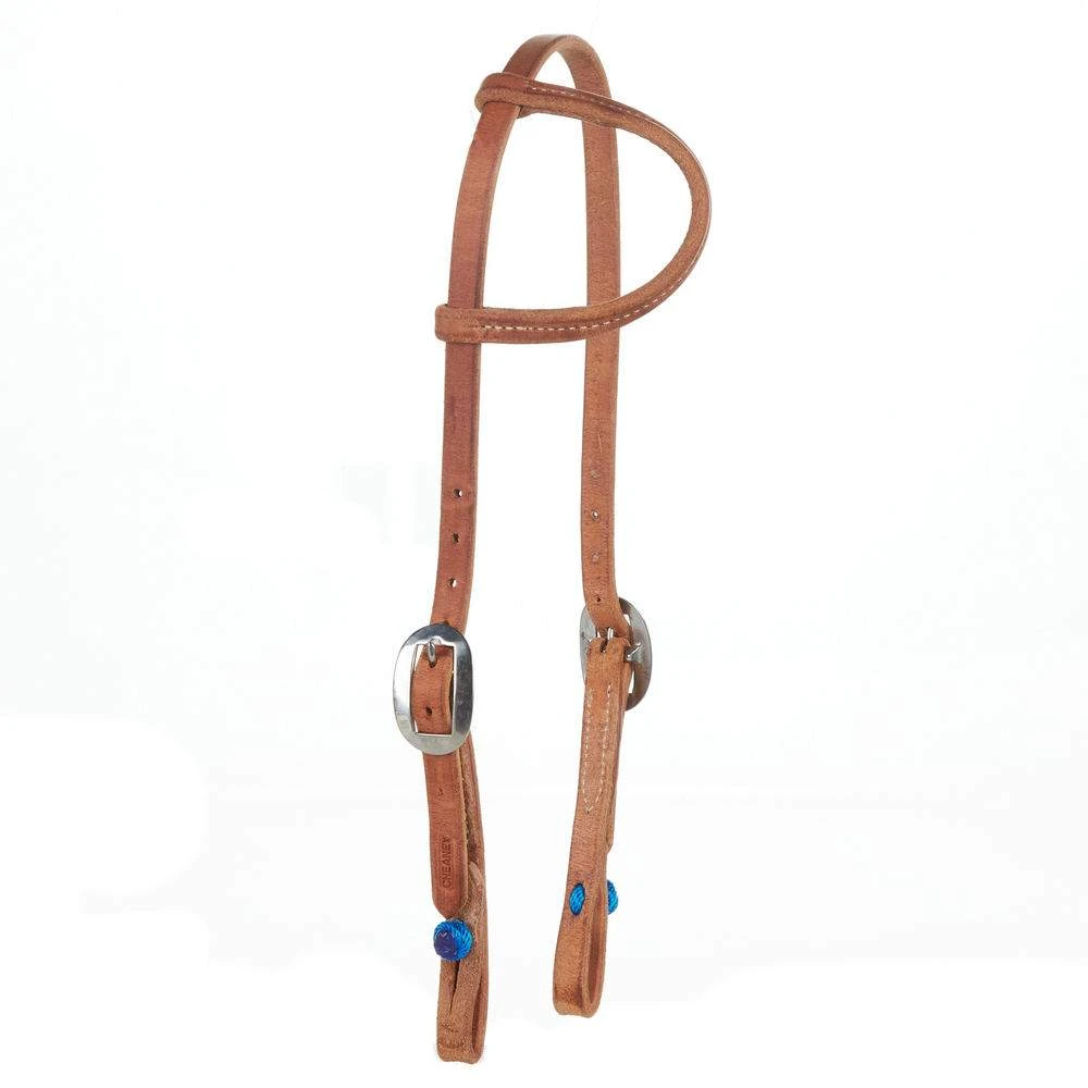 NRS Quick Change Slide Ear Headstall Natural 1 NRS Quick Change Slide Ear Headstall Natural