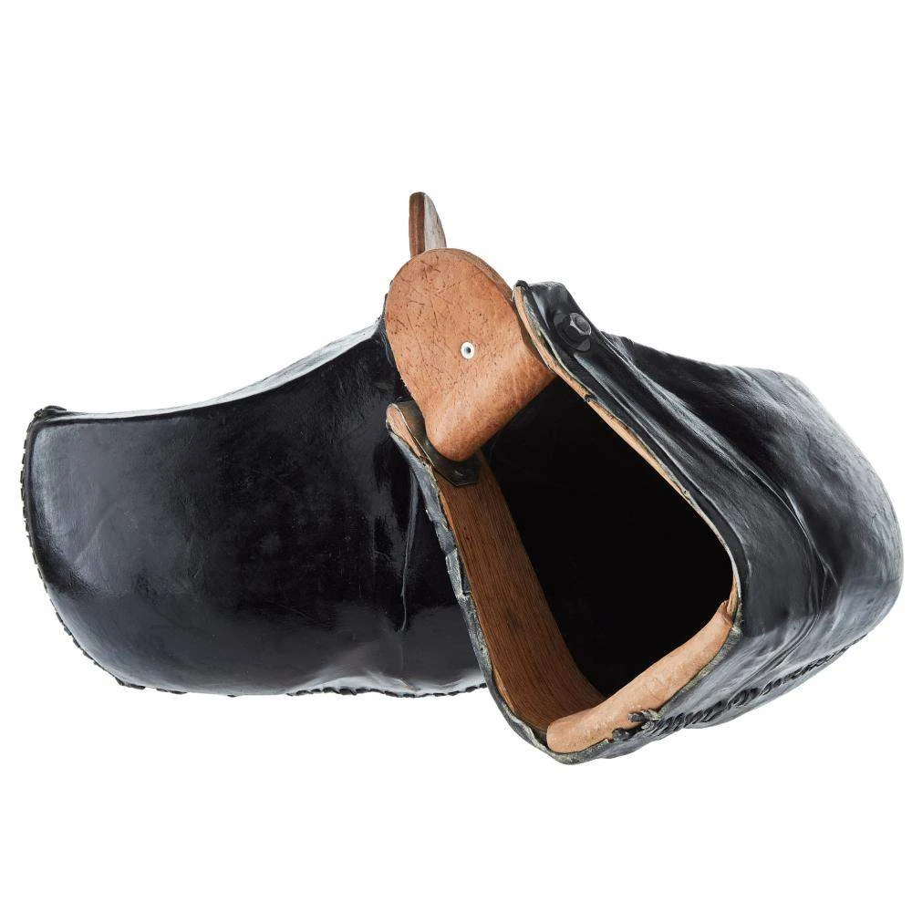 NRS 3in. Colored Rawhide Flat Leather Bottom Tapaderos With Latigo Lacing 2 NRS 3in. Colored Rawhide Flat Leather Bottom Tapaderos With Latigo Lacing - Image 2