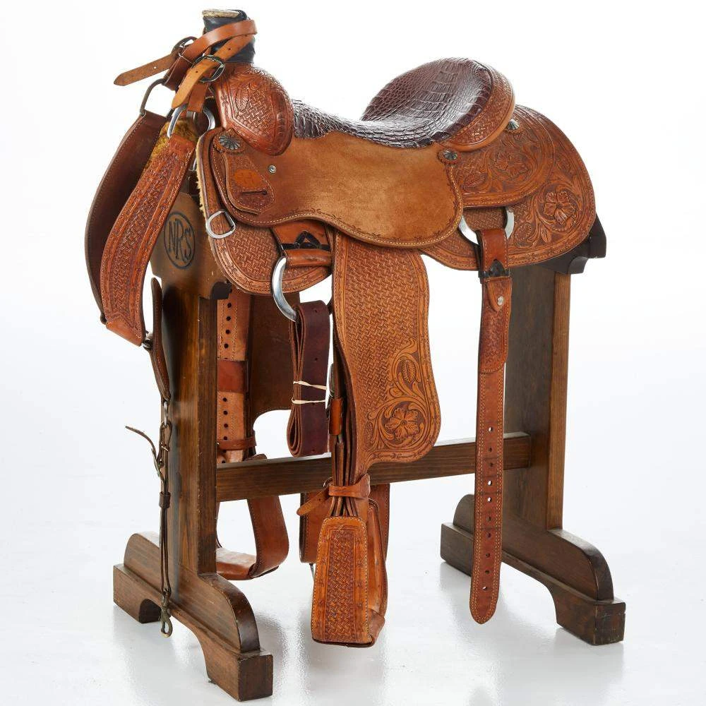 NRS Used 15.5in Bar H Equine Team Roper 1 NRS Used 15.5in Bar H Equine Team Roper