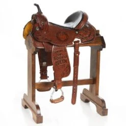 NRS Used 14.5in Double J Trophy Barrel Saddle