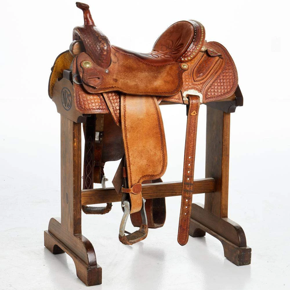 NRS Used 14.5in Double J Barrel Saddle 1 NRS Used 14.5in Double J Barrel Saddle