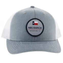 NRS Mens Heather Grey White And Logo Cap