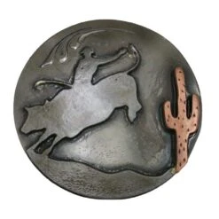 NRS Desert Cactus Bull Rider 1 1/2 Inch Concho