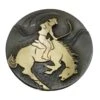 NRS Brass Bucking Saddle Bronc Rodeo 1 1/2 Inch Concho