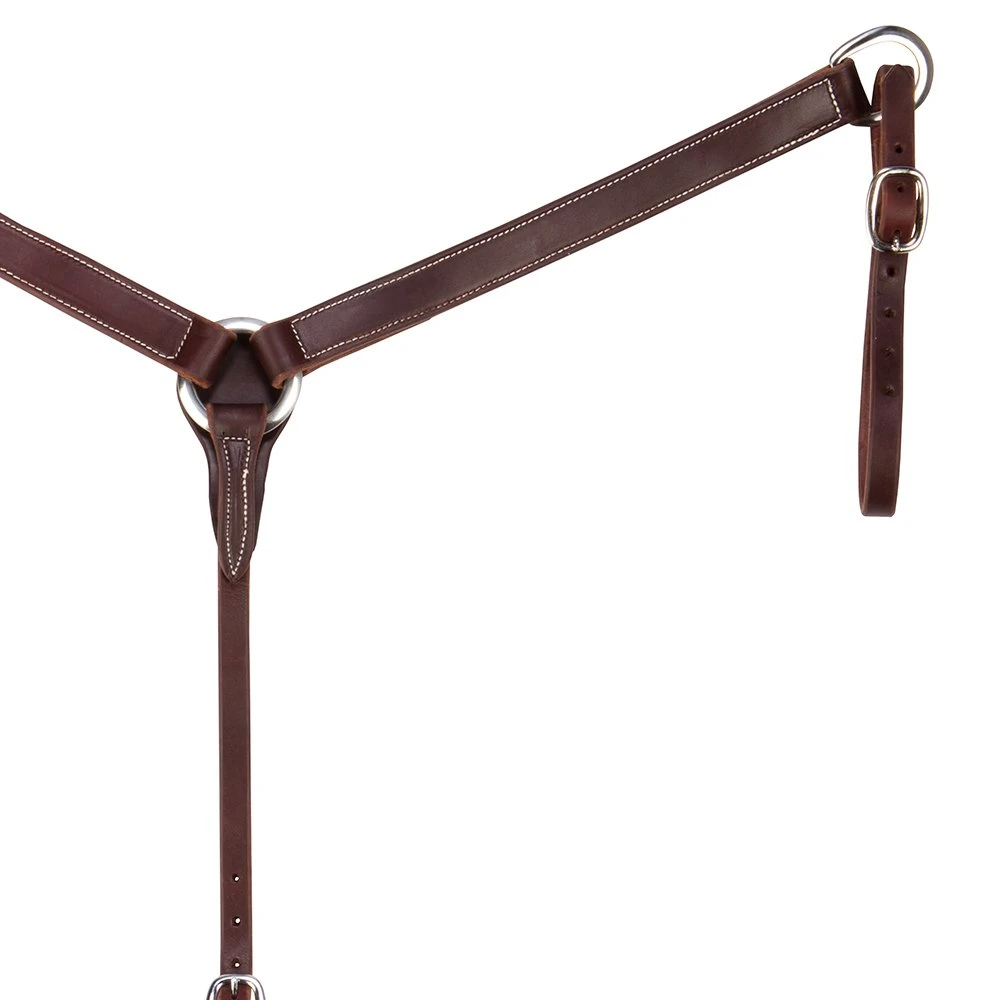 NRS 1 3/4in. Oiled Hatness Leather Cutter Breast Collar 1 NRS 1 3/4in. Oiled Hatness Leather Cutter Breast Collar