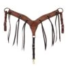 NRS Tack Roughout Rawhide Laced Tassel Breast Collar