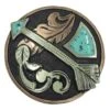 NRS Turquoise Arrow Round Saddle Concho Set