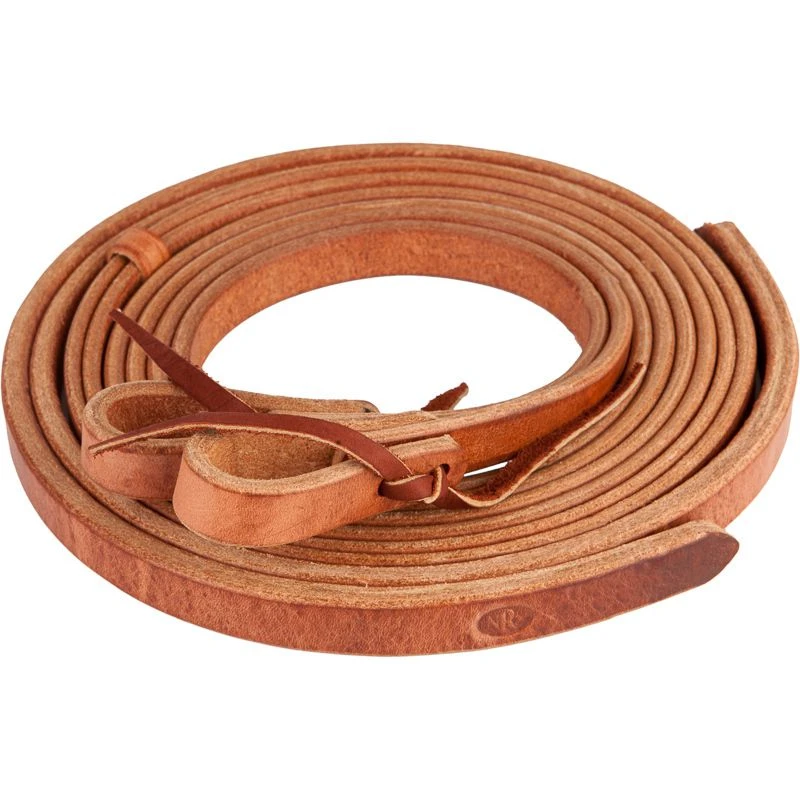 Nrs Tack Hand Rubbed 3/4in X 8ft Split Reins 1 Nrs Tack Hand Rubbed 3/4in X 8ft Split Reins