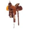Nrs Competitors Chocolate 1/2 Breed Jay Flower Youth Barrel Saddle