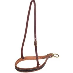 Nrs Tack 1 /8in Double Leather Noseband With Latigo Hanger