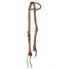 NRS Basket Stamped Single Ear Headstall With Tie Bit Ends
