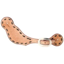 NRS Roughout Spur Straps With Black Buckstitching