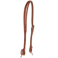 NRS Tack Split Ear Headstall W/ Red Buckstitch
