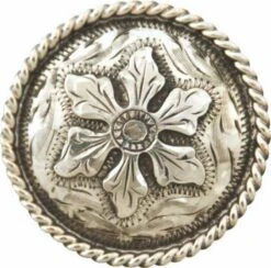 NRS 1 1/2 Inch Flower Concho With Rope Edge